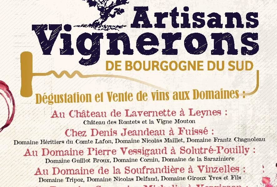 Visuel actualité 15ème dégustation des Artisans Vignerons de Bourgogne du Sud